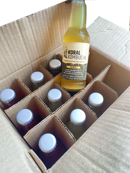 Caja de Kombucha Black 220ml